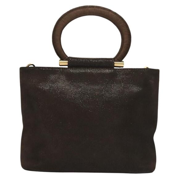 CELINE Hand Bag Leather Brown Gold - Picture 3 of 13